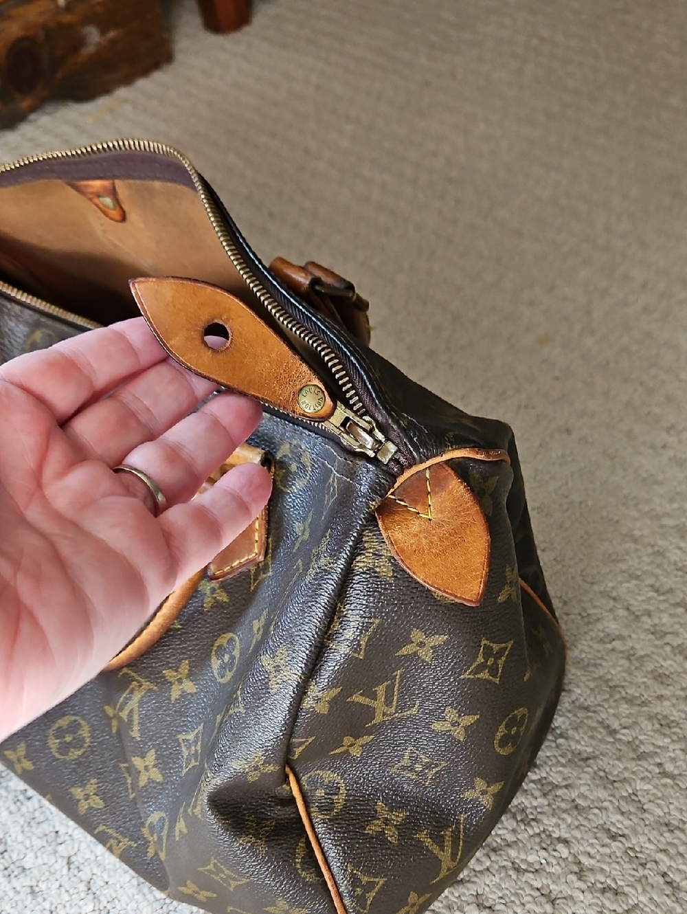 👜 AUTHENTIC 👜 Louis Vuitton Monogram SPEEDY 30 and Wallet Set - Brown Monogram - Picture 4 of 16